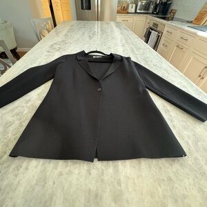 MM Lafleur Black Single-Button Tailored Blazer